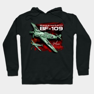 Messerschmitt BF-109 Luftwaffe Vintage Aircraft Hoodie